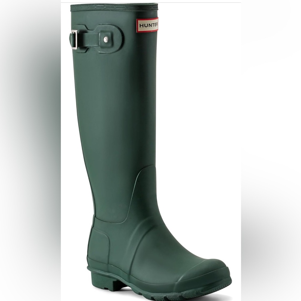 Hunter Green Tall Rain Boots